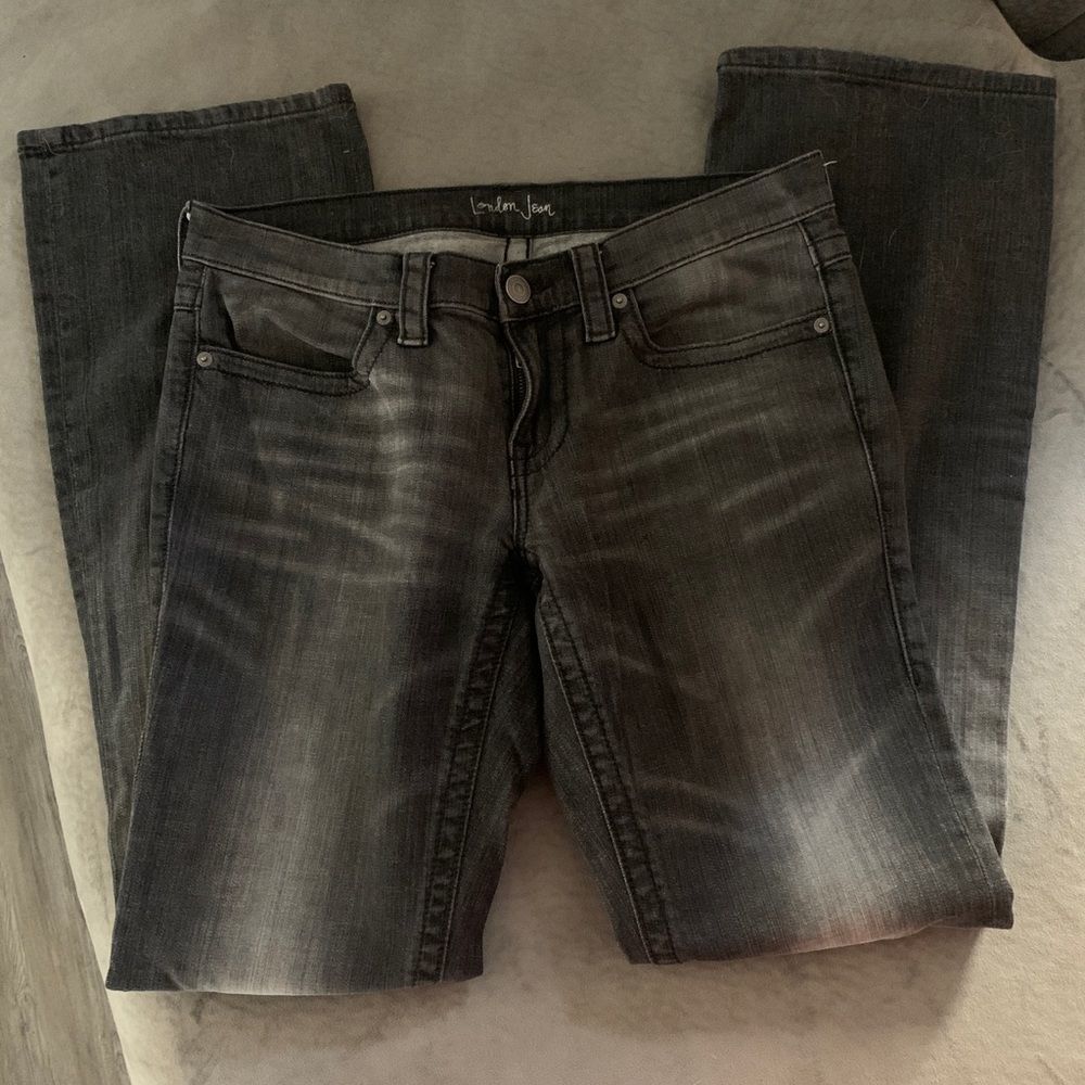 Long boot cut Jeans - Black Fade flare
